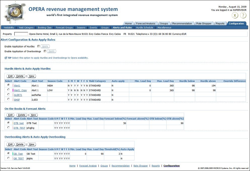 orms config tab alerts and rules a